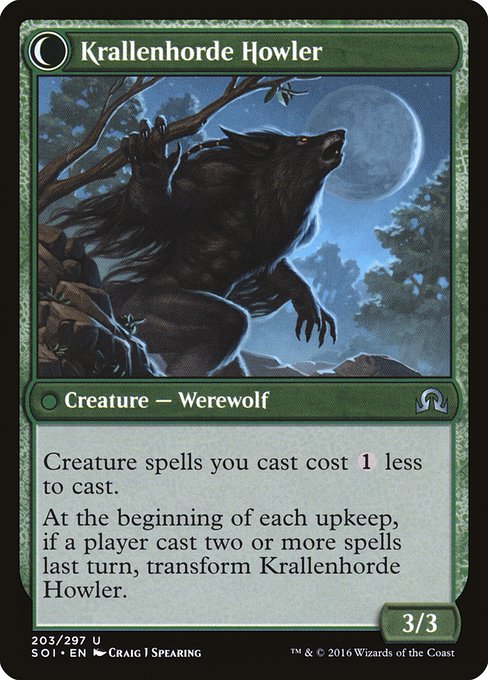 Duskwatch Recruiter // Krallenhorde Howler (Shadows over Innistrad 203) - WZRD TCG