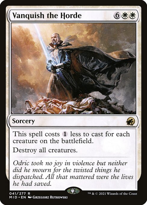 Vanquish the Horde front