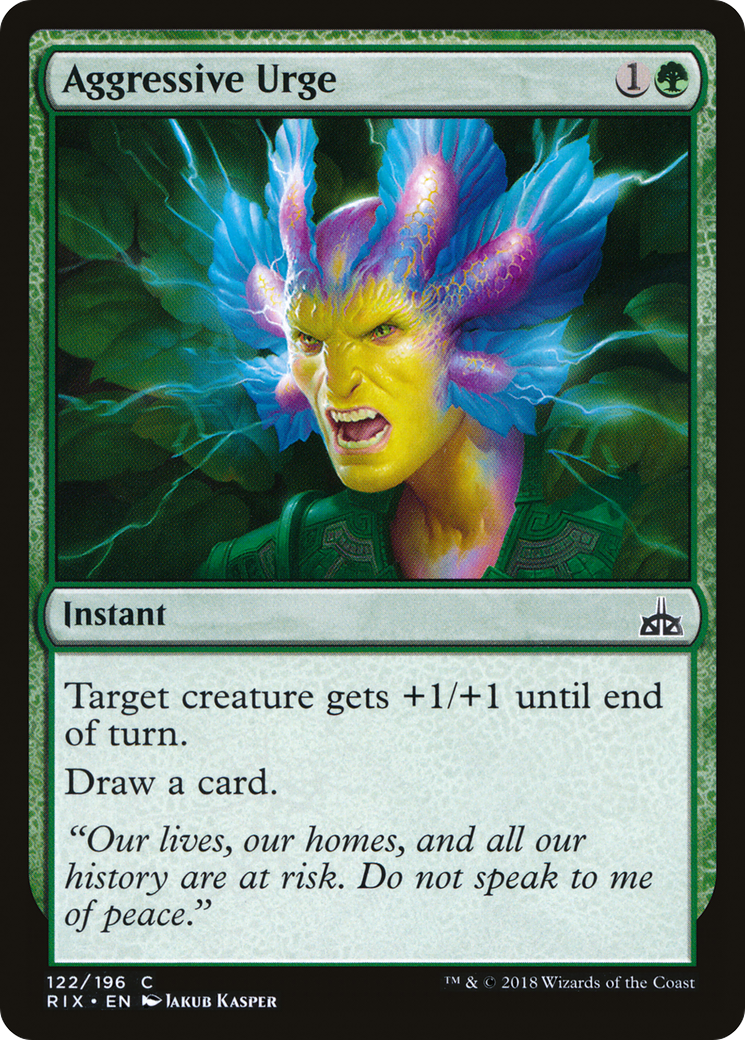 Aggressive Urge (RIX) 122 - WZRD TCG