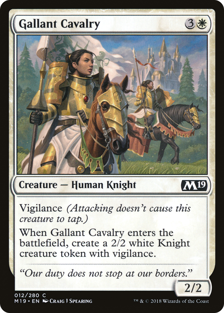 Gallant Cavalry (M19) 12 - WZRD TCG