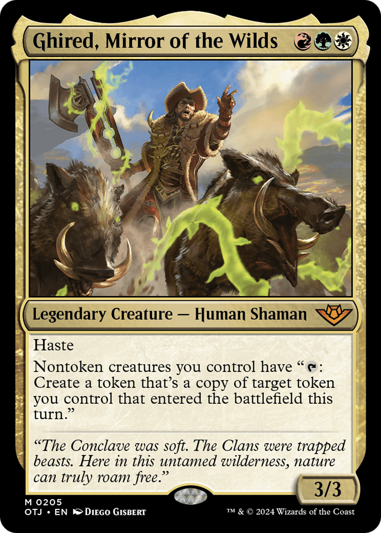 Ghired, Mirror of the Wilds (OTJ) 205 - WZRD TCG
