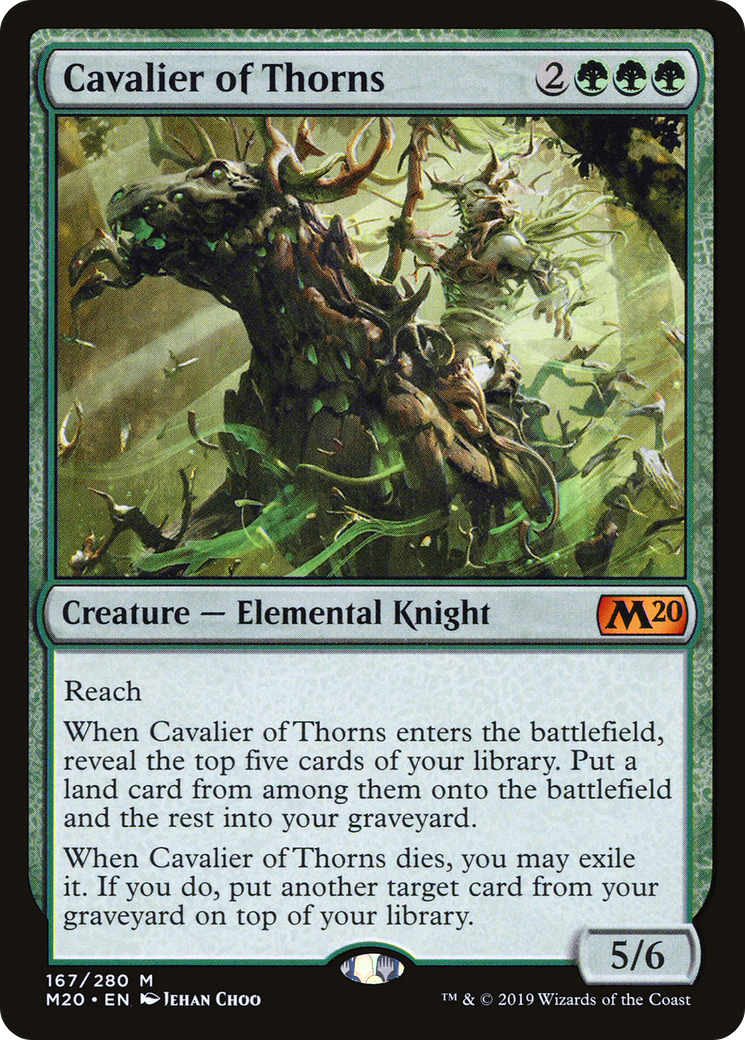 Cavalier of Thorns (M20) 167 - WZRD TCG