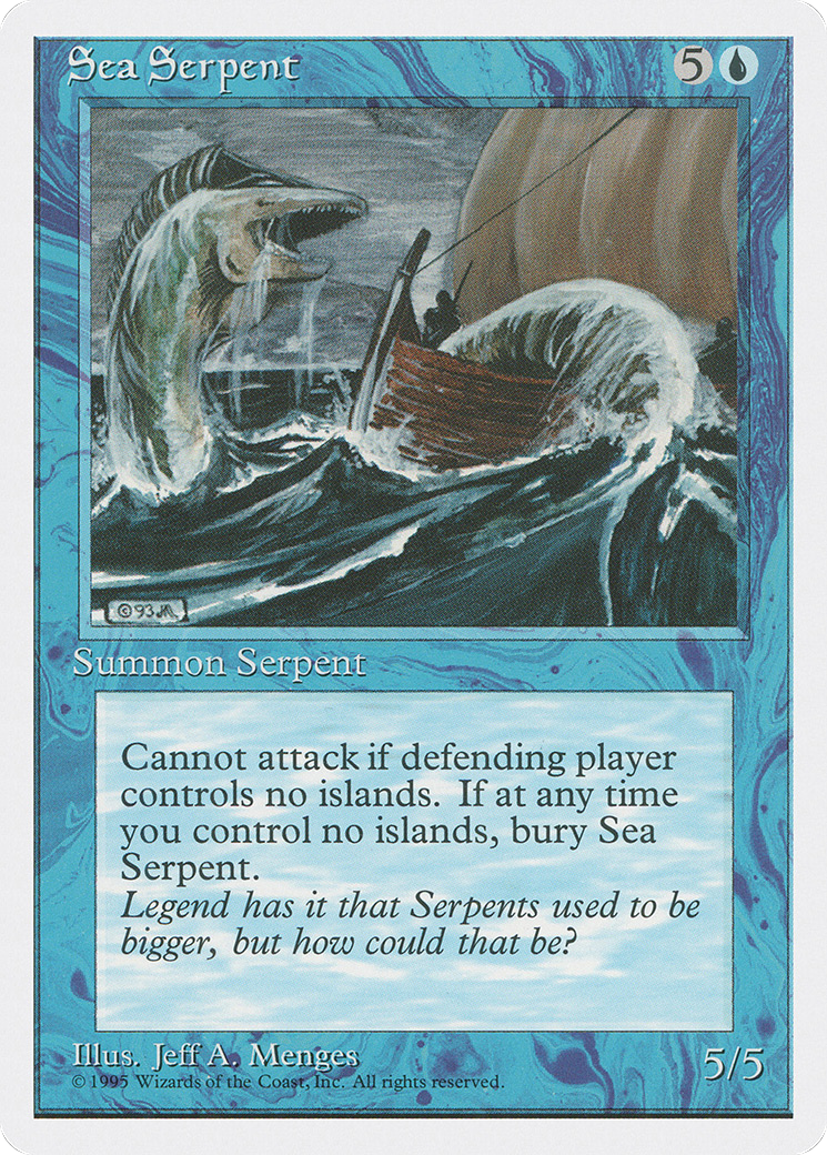 Sea Serpent (4ED) 98 - WZRD TCG
