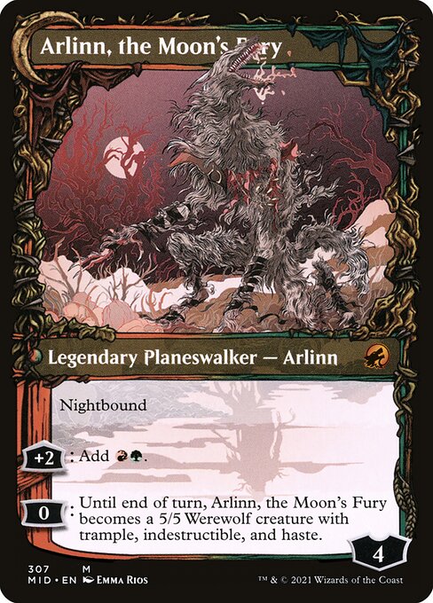 Arlinn, the Pack's Hope // Arlinn, the Moon's Fury (Back)