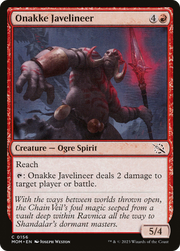 Onakke Javelineer (MOM) 156 - WZRD TCG