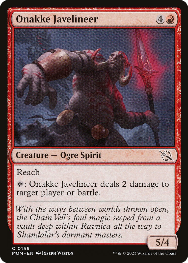 Onakke Javelineer (MOM) 156 - WZRD TCG
