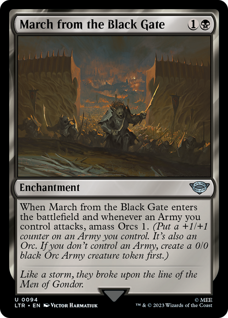 March from the Black Gate (LTR) 94 - WZRD TCG