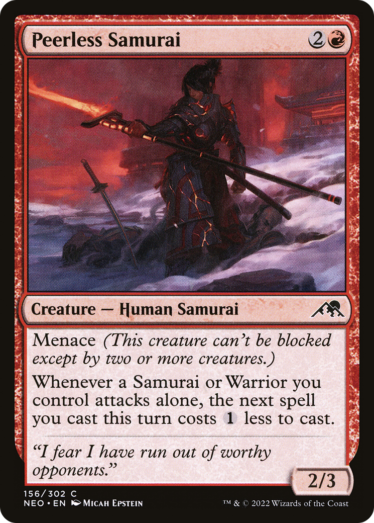 Peerless Samurai (NEO) 156 - WZRD TCG