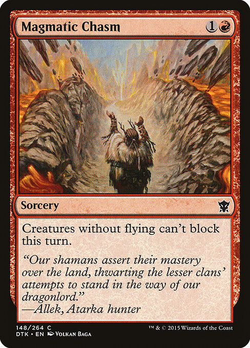 Magmatic Chasm front