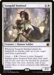 Sungold Sentinel (MID) 37 - WZRD TCG