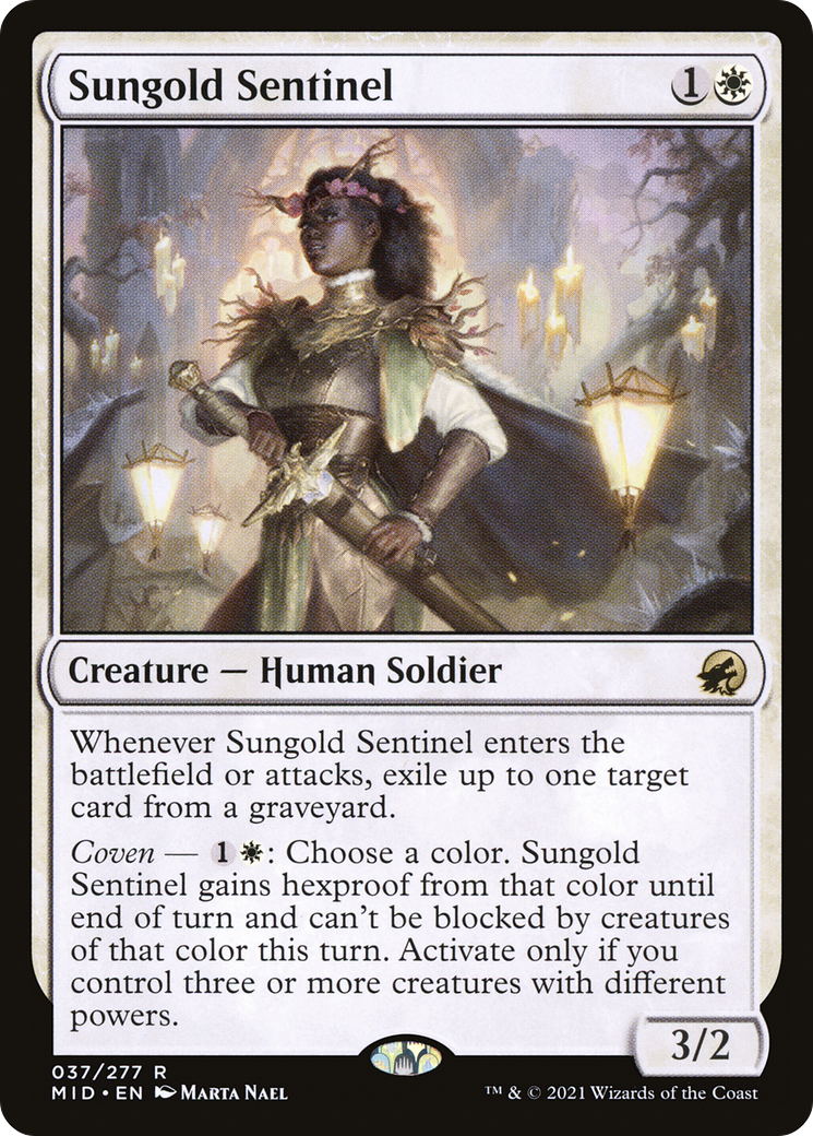 Sungold Sentinel (MID) 37 - WZRD TCG