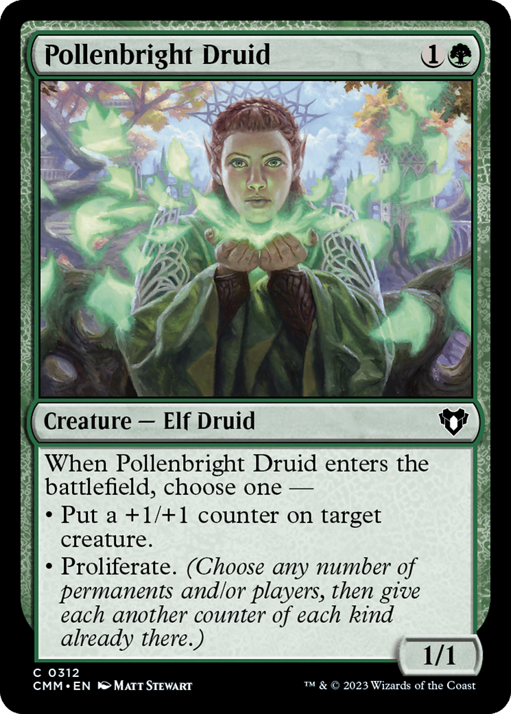 Pollenbright Druid (CMM) 312 - WZRD TCG