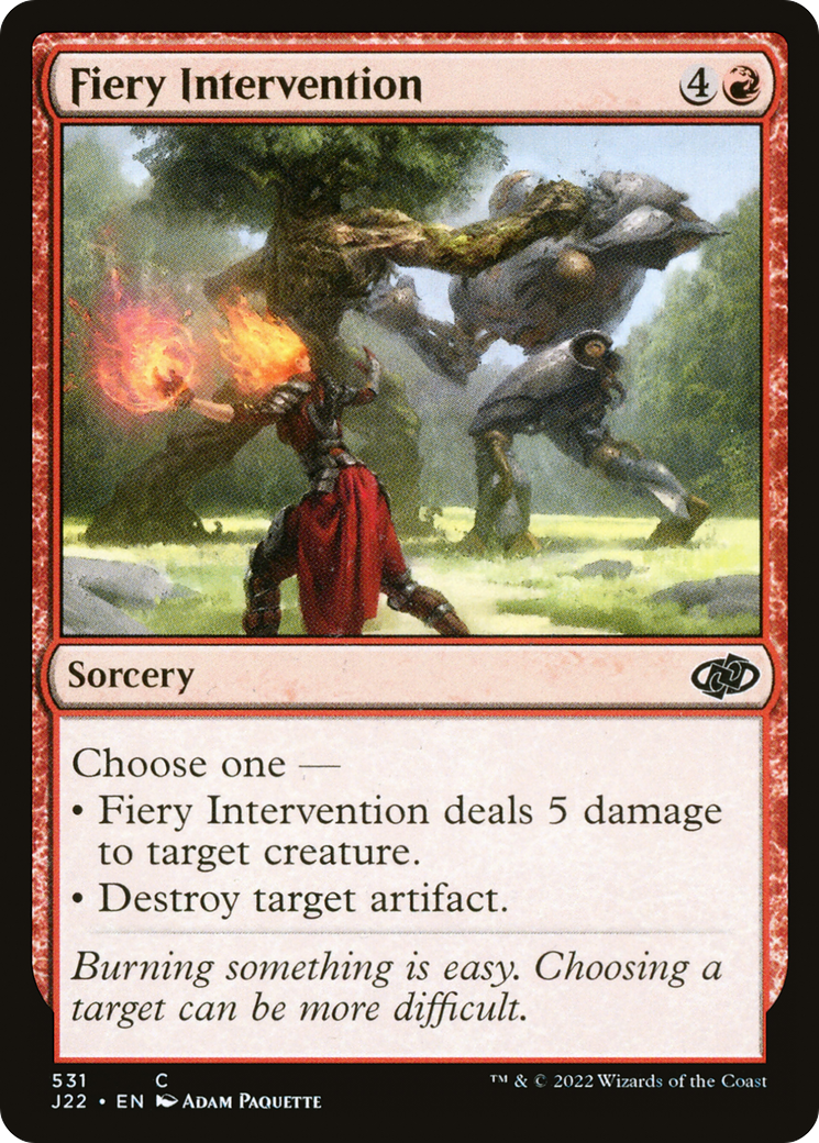 Fiery Intervention (J22) 531 - WZRD TCG