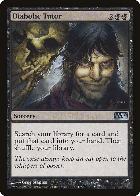 Diabolic Tutor front