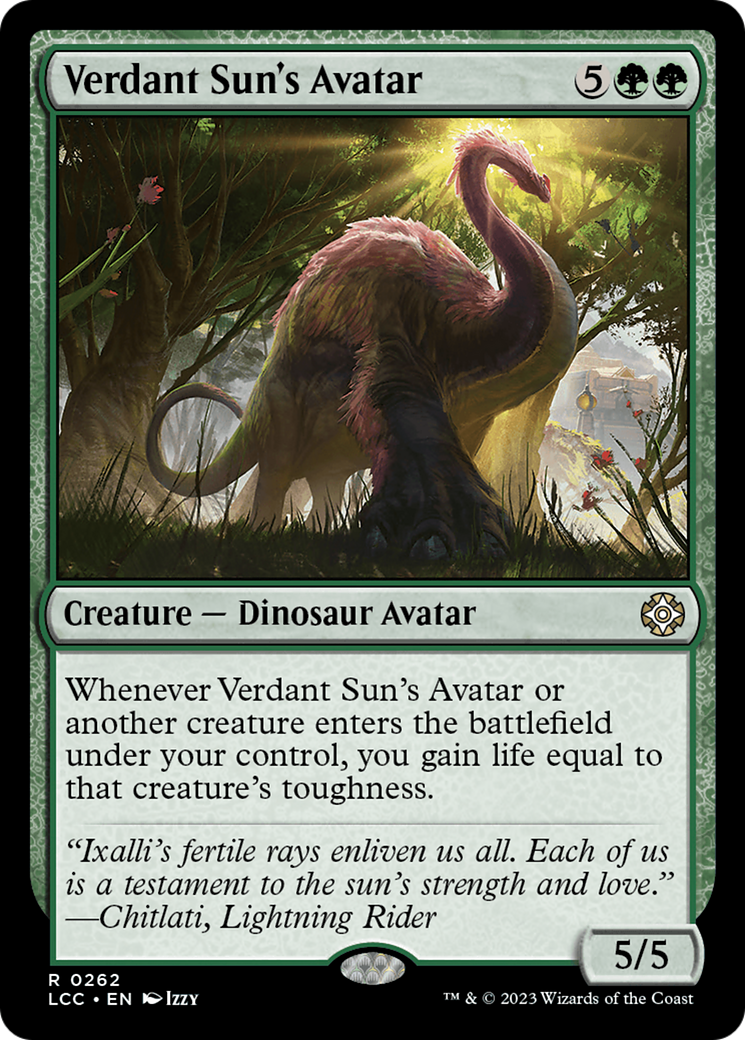 Verdant Sun's Avatar (LCC) 262 - WZRD TCG