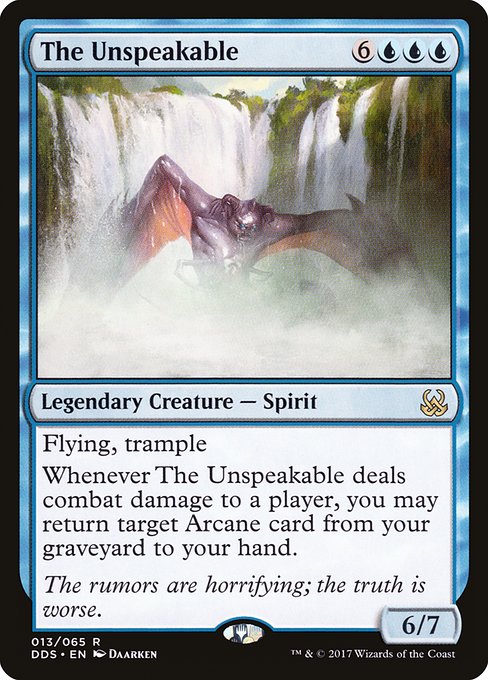 The Unspeakable front