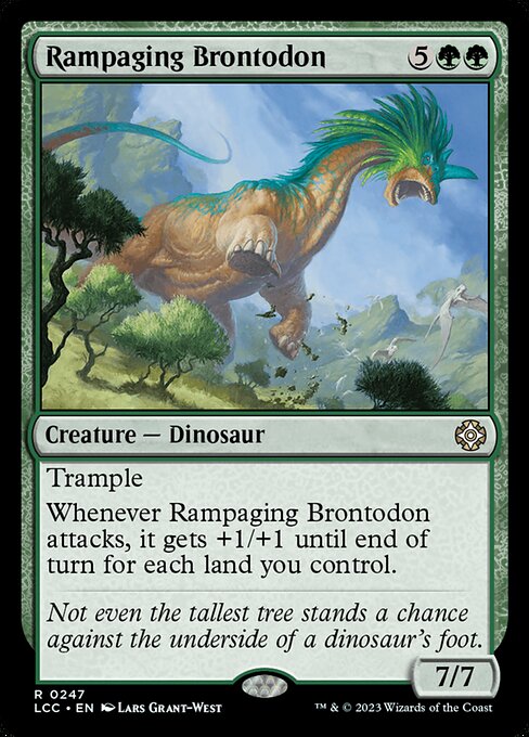 Rampaging Brontodon front