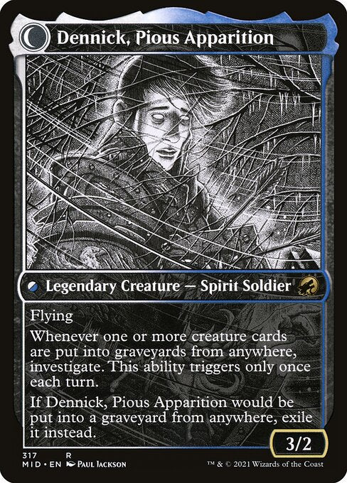 Dennick, Pious Apprentice // Dennick, Pious Apparition (Back)