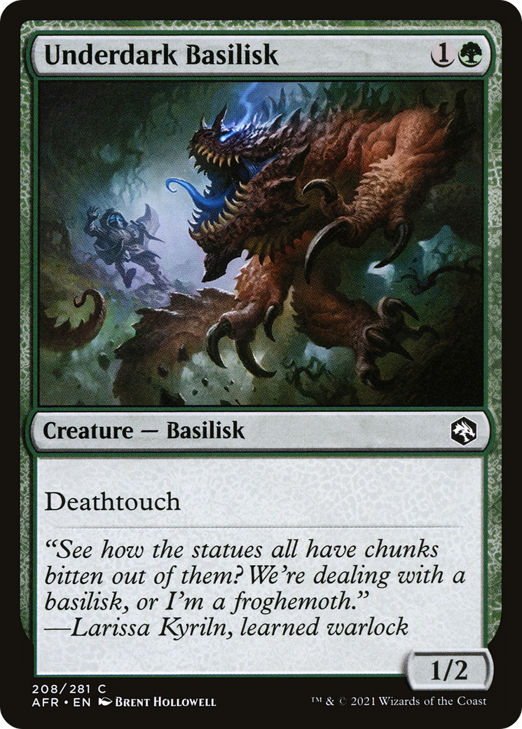 Underdark Basilisk (AFR) 208 - WZRD TCG