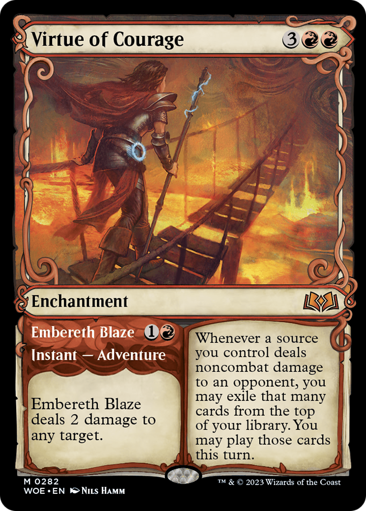 Virtue of Courage // Embereth Blaze (WOE) 282
