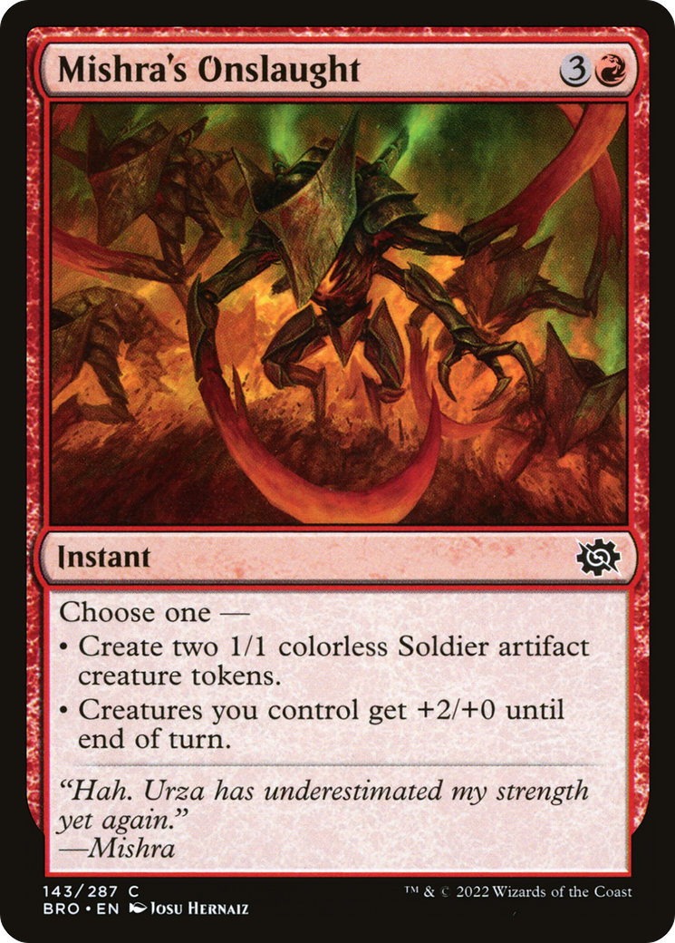 Mishra's Onslaught (BRO) 143 - WZRD TCG