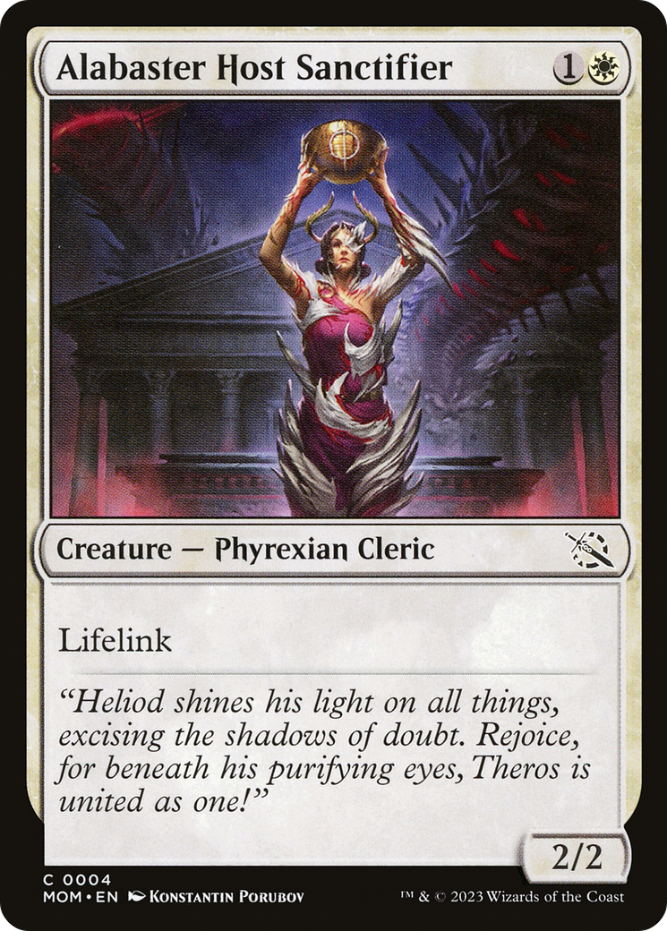 Alabaster Host Sanctifier (MOM) 4 - WZRD TCG