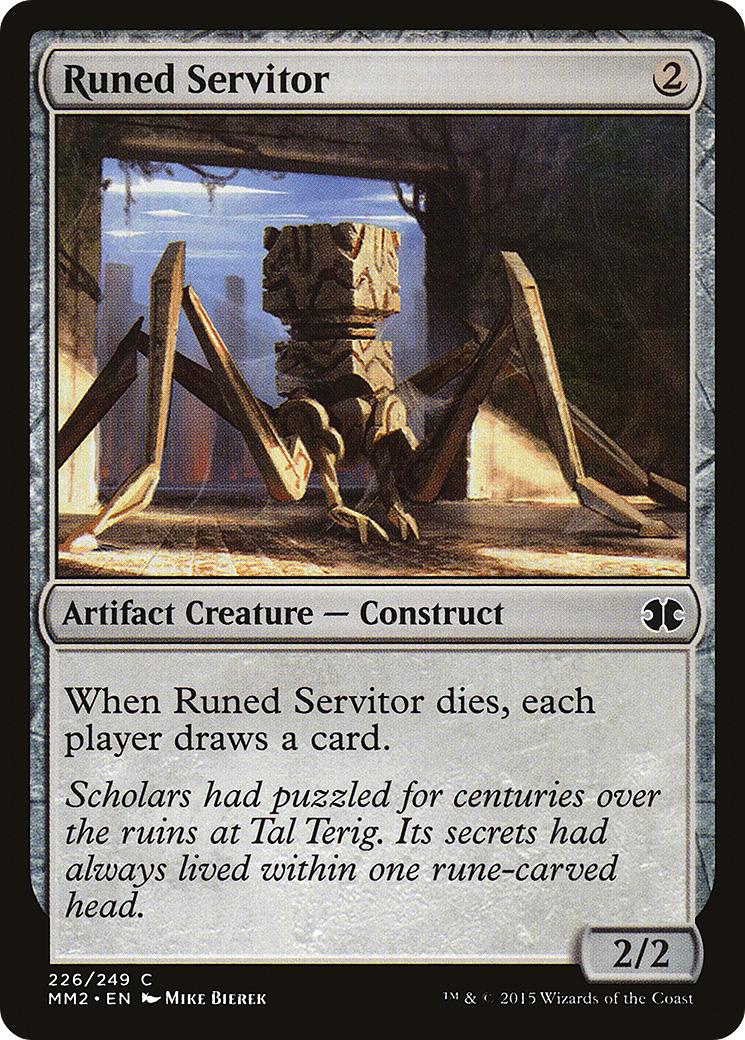 Runed Servitor (MM2) 226 - WZRD TCG