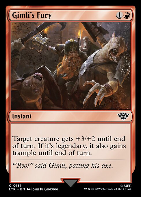 Gimli's Fury front