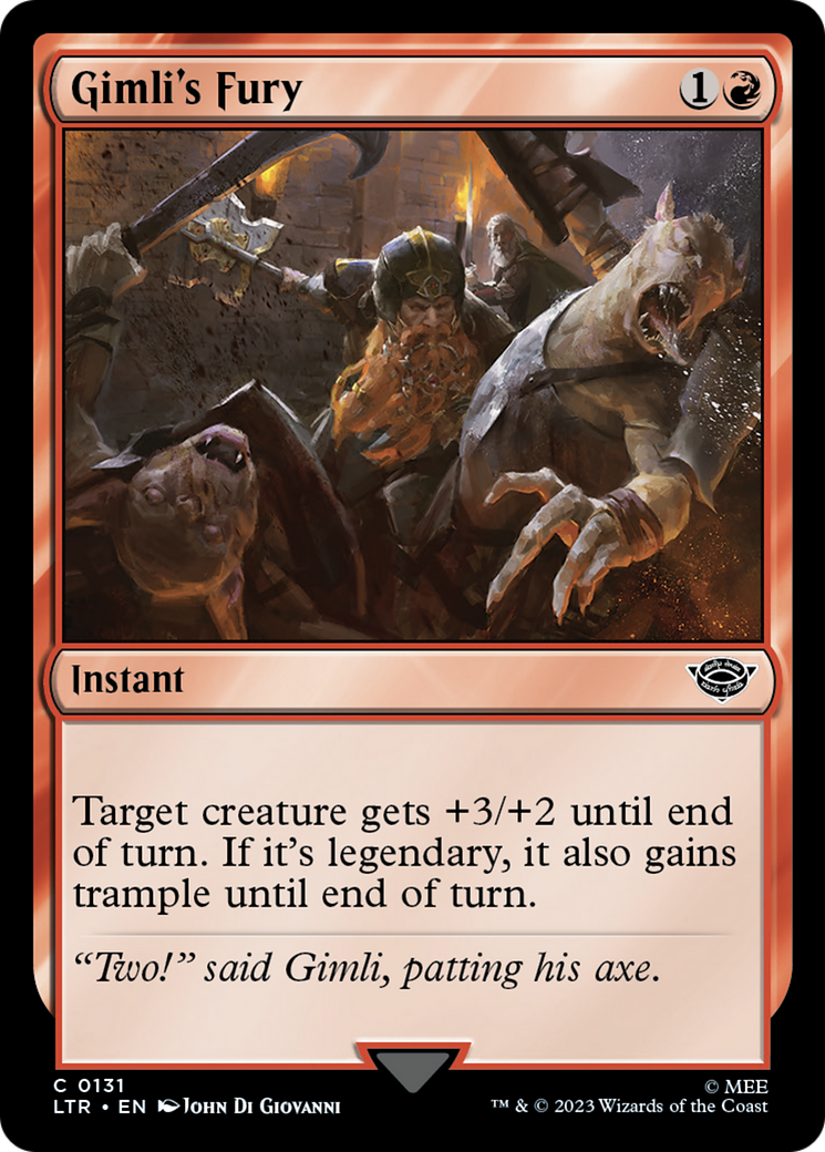 Gimli's Fury (LTR) 131 - WZRD TCG