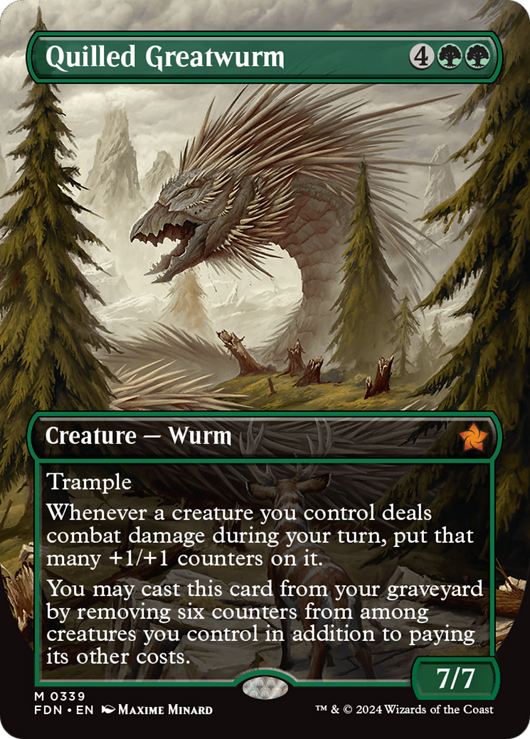 Quilled Greatwurm (FDN) 339 - WZRD TCG