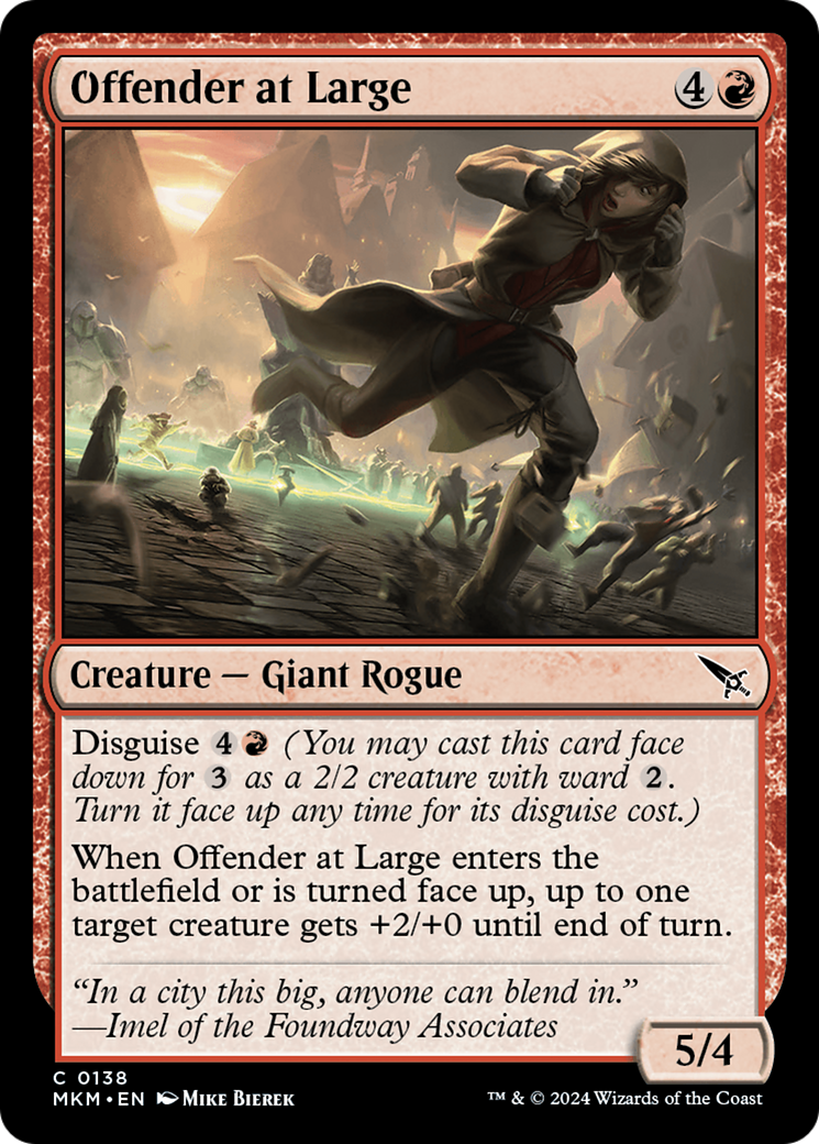 Offender at Large (MKM) 138 - WZRD TCG