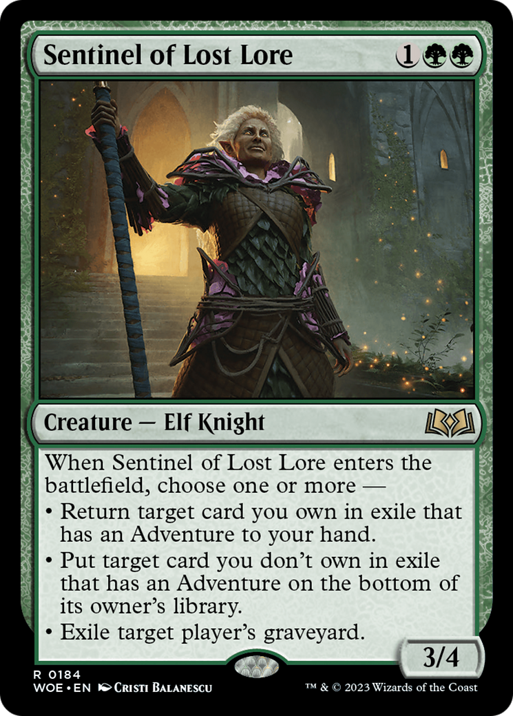 Sentinel of Lost Lore (WOE) 184 - WZRD TCG