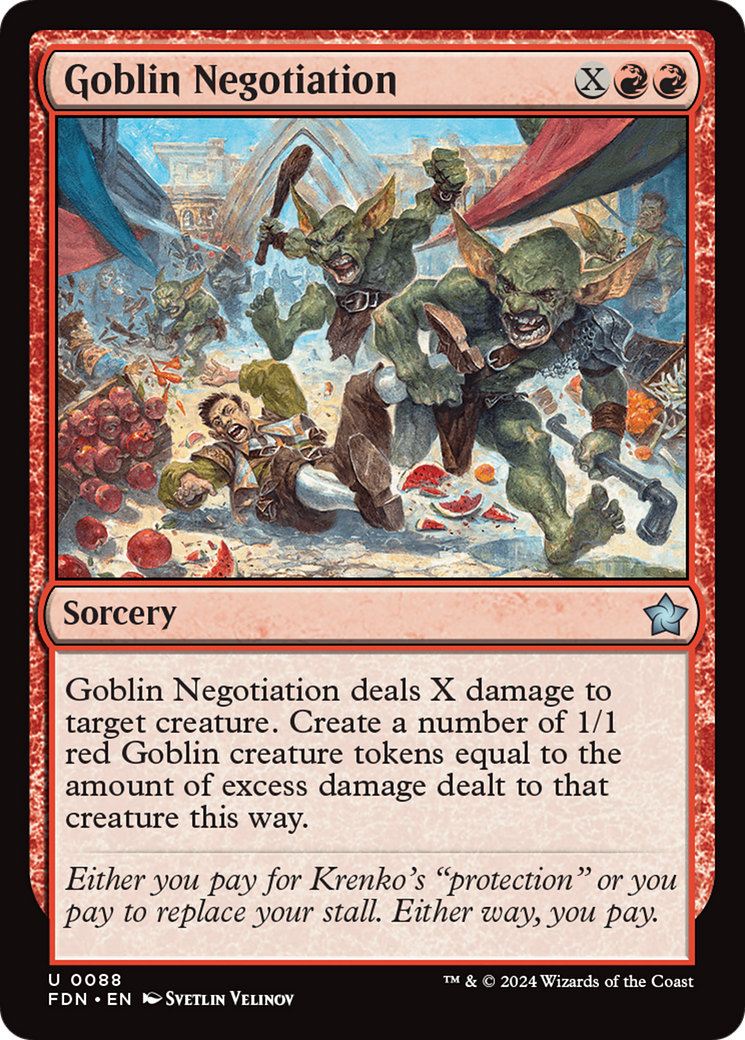 Goblin Negotiation (FDN) 88 - WZRD TCG
