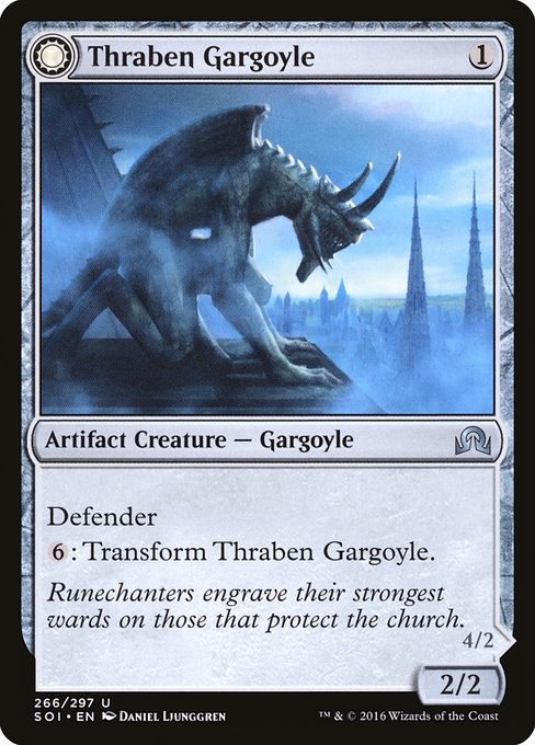 Thraben Gargoyle // Stonewing Antagonizer (Shadows over Innistrad 266) - WZRD TCG