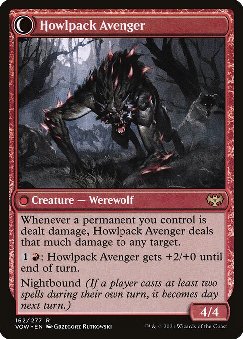 Ill-Tempered Loner // Howlpack Avenger (Back)
