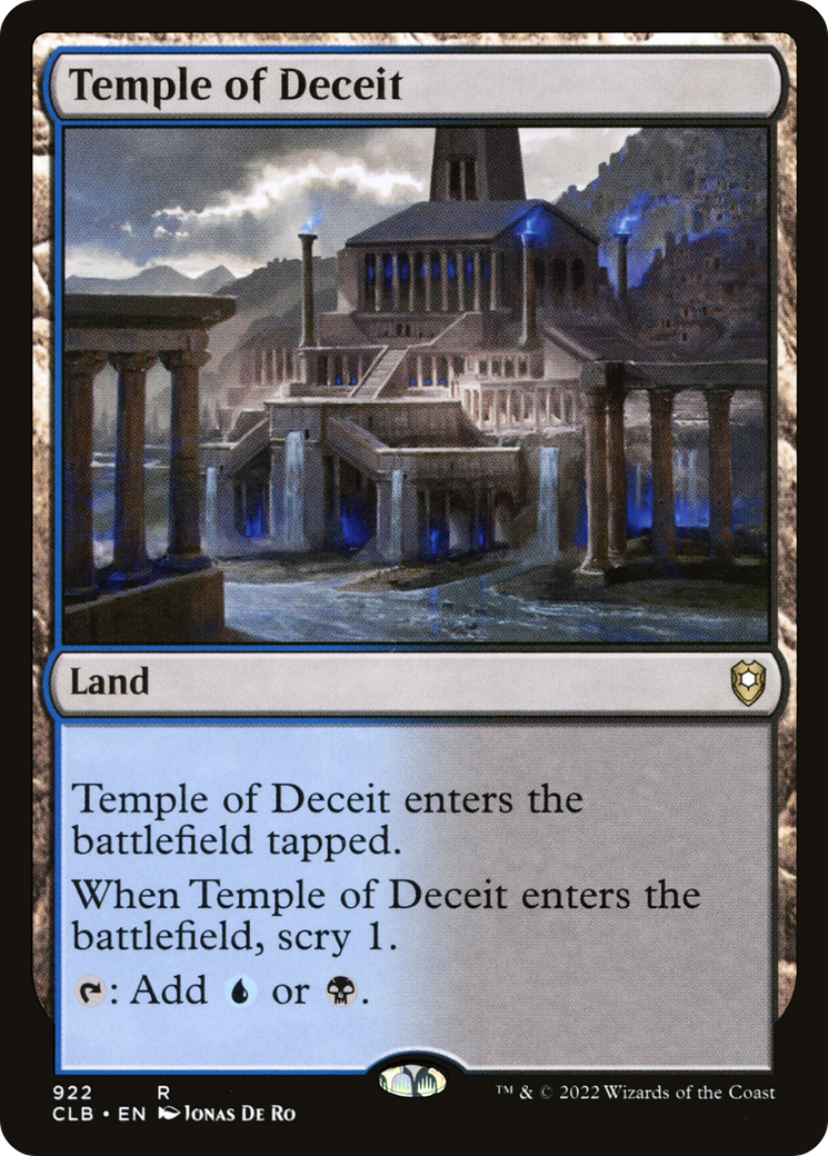 Temple of Deceit (CLB) 922