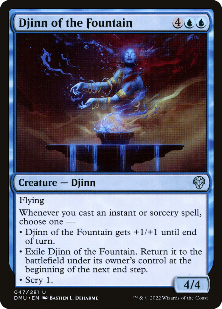 Djinn of the Fountain (DMU) 47 - WZRD TCG