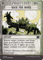 Back for More (OTP) 36 - WZRD TCG