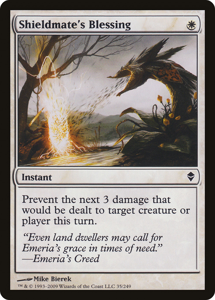 Shieldmate's Blessing (ZEN) 35 - WZRD TCG