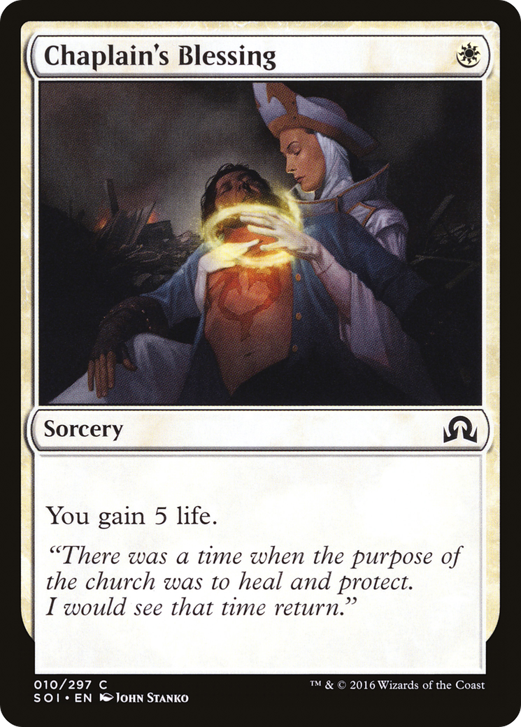 Chaplain's Blessing (SOI) 10 - WZRD TCG