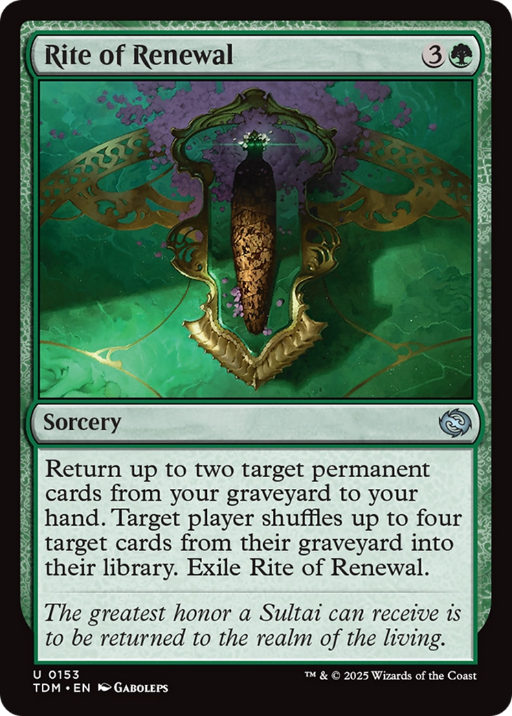 Rite of Renewal (TDM) 153 - WZRD TCG