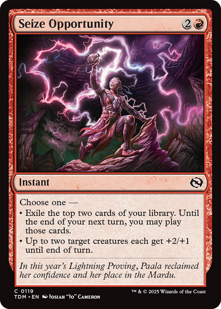 Seize Opportunity (TDM) 119 - WZRD TCG