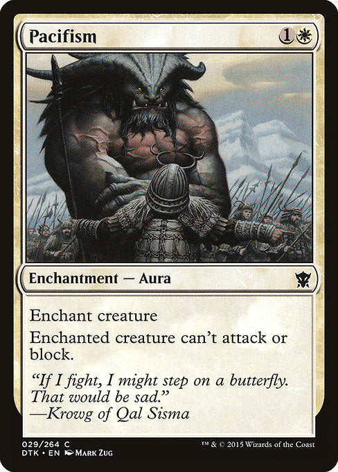 Pacifism front