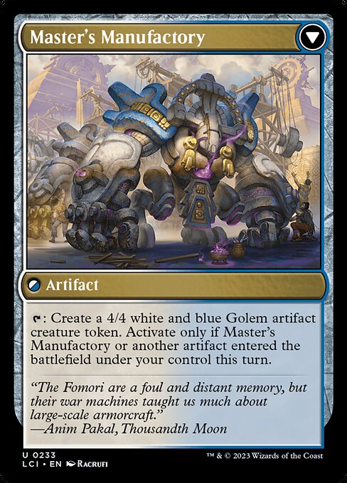 Master's Guide-Mural // Master's Manufactory (Back)