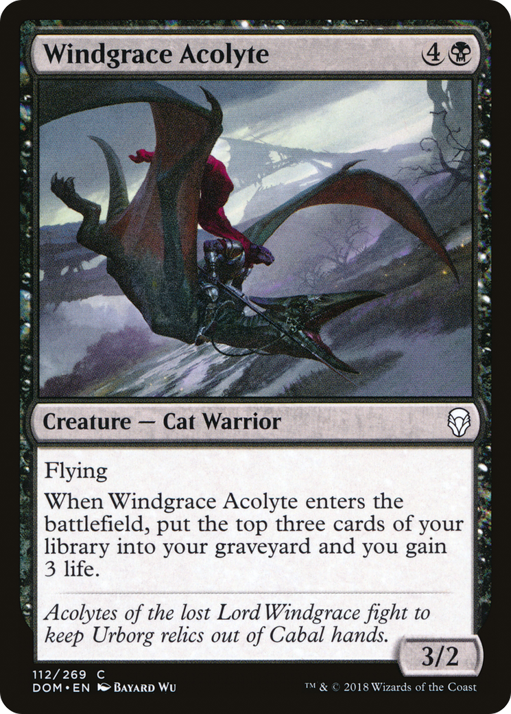 Windgrace Acolyte (DOM) 112 - WZRD TCG