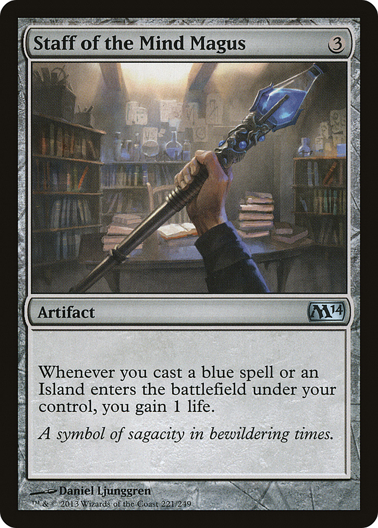 Staff of the Mind Magus (M14) 221 - WZRD TCG