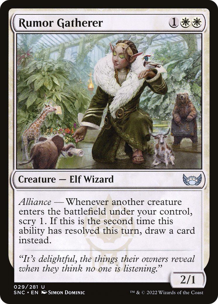 Rumor Gatherer (SNC) 29 - WZRD TCG