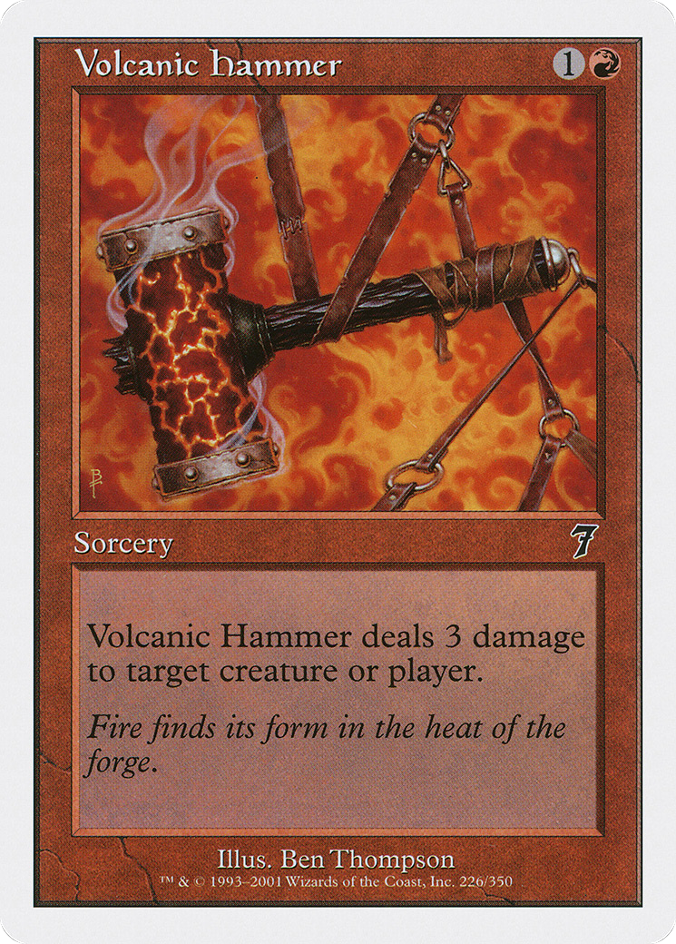Volcanic Hammer (7ED) 226 - WZRD TCG