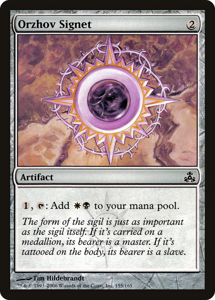 Orzhov Signet (GPT) 155 - WZRD TCG