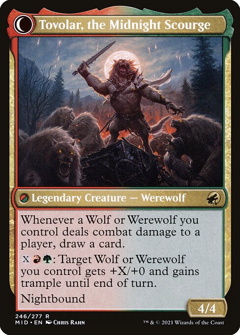 Tovolar, Dire Overlord // Tovolar, the Midnight Scourge back
